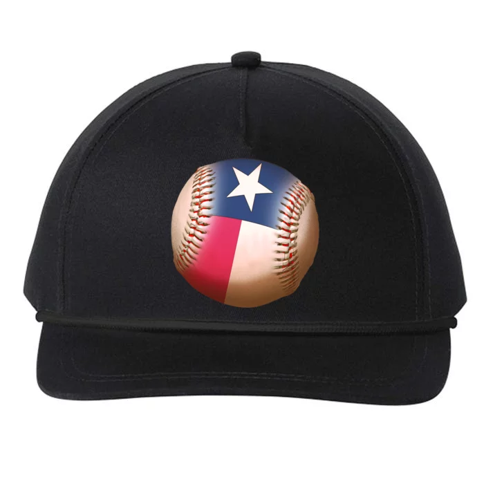 Texas State Flag Baseball Fan Snapback Five-Panel Rope Hat