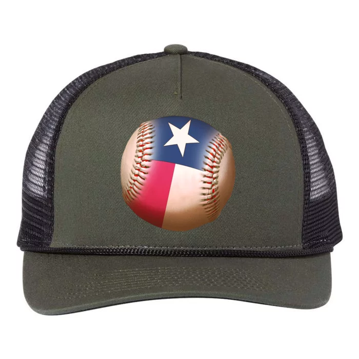 Texas State Flag Baseball Fan Retro Rope Trucker Hat Cap