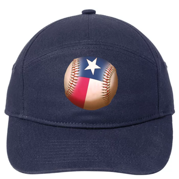 Texas State Flag Baseball Fan 7-Panel Snapback Hat