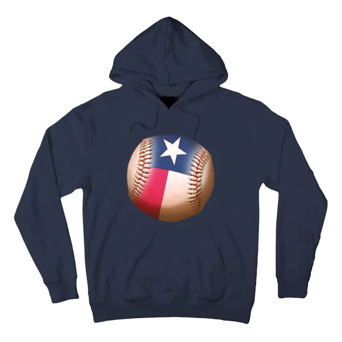 Texas State Flag Baseball Fan Tall Hoodie