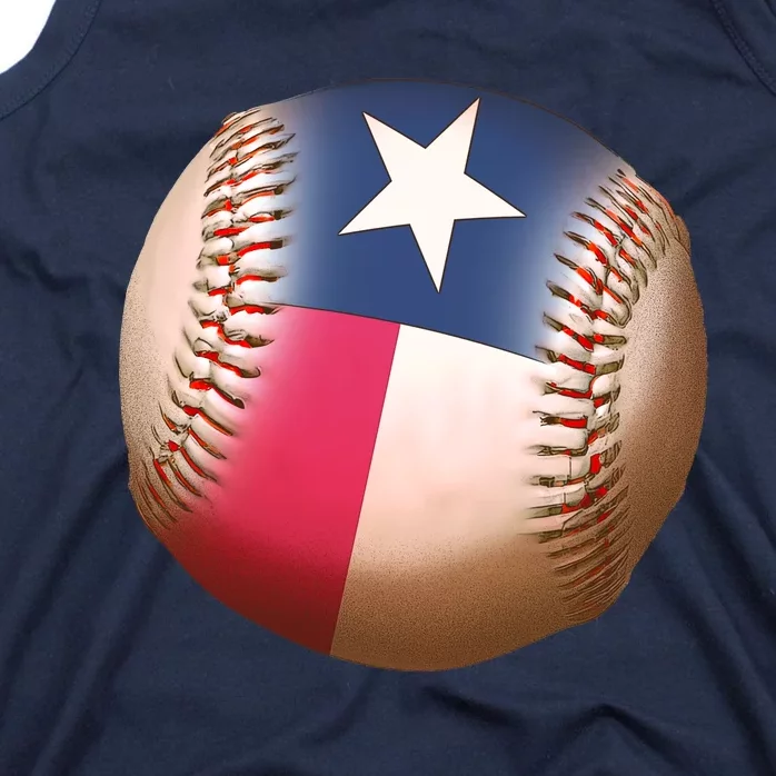 Texas State Flag Baseball Fan Tank Top