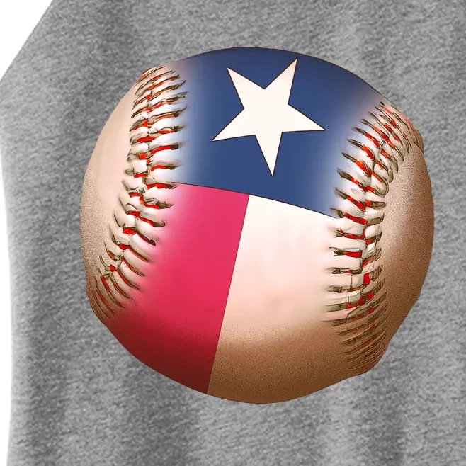 Texas State Flag Baseball Fan Women’s Perfect Tri Rocker Tank