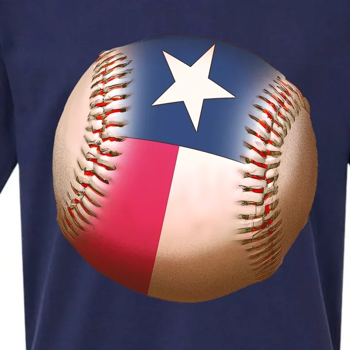 Texas State Flag Baseball Fan Sueded Cloud Jersey T-Shirt