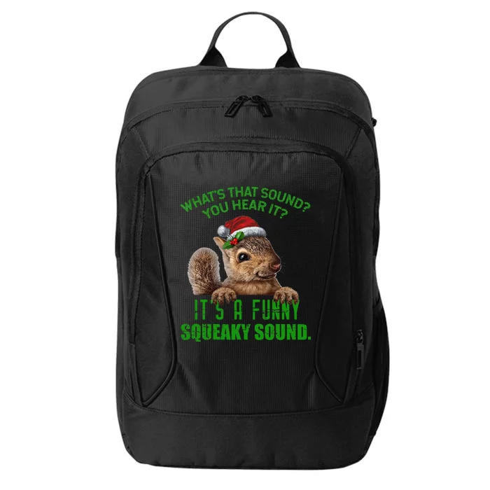 That Sound Funny Squeaky Sound Christmas Squirrel City Backpack