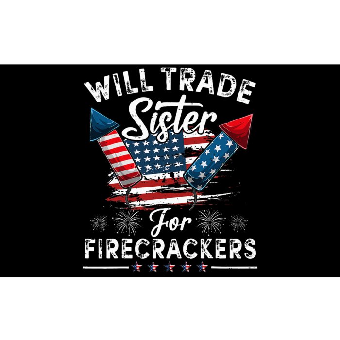 Trade Sister For Firecrackers Funny 4th Of July Kids Bumper Sticker