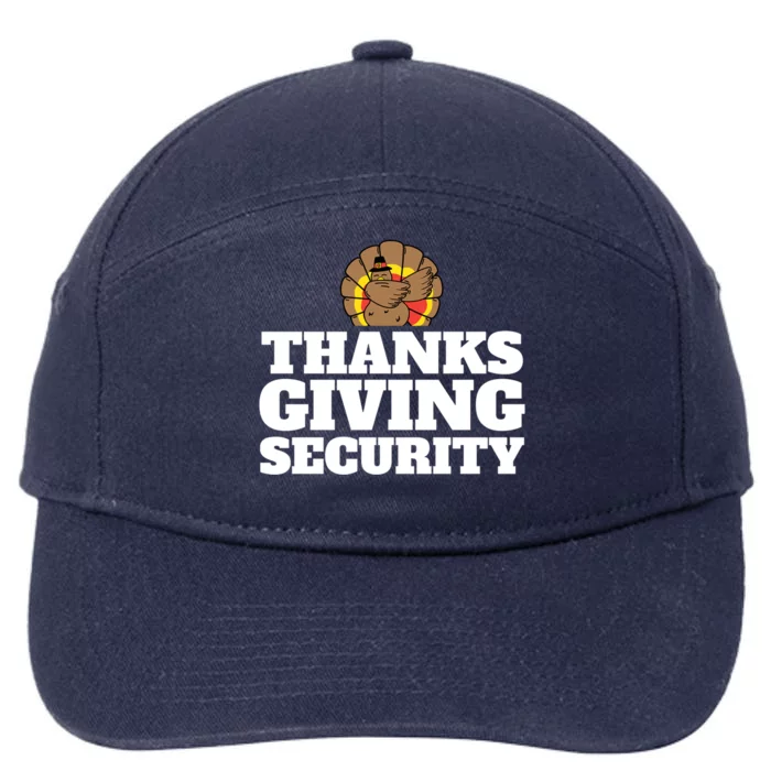 Thanksgiving Security Funny Dabbing Turkey Cooking Gift 7-Panel Snapback Hat