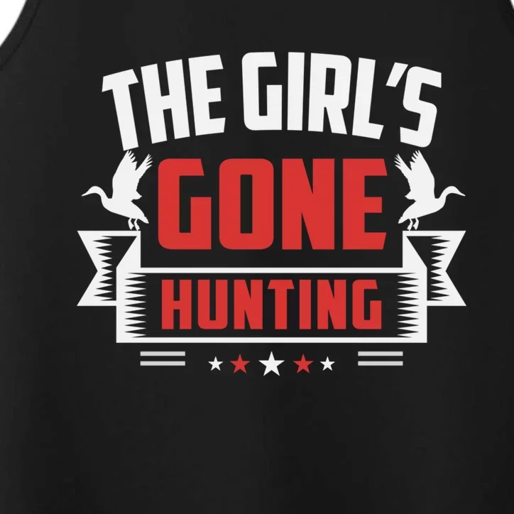 The 'S Gone Hunting Hunt Funny Hunting Gear Funny Gift Performance Tank