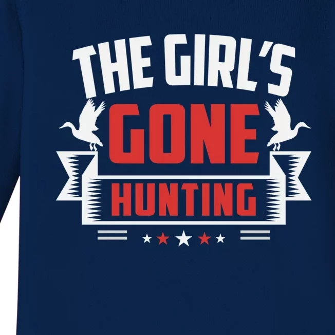 The 'S Gone Hunting Hunt Funny Hunting Gear Funny Gift Baby Long Sleeve Bodysuit