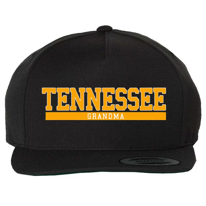 Tennessee State Grandma Sports Wool Snapback Cap