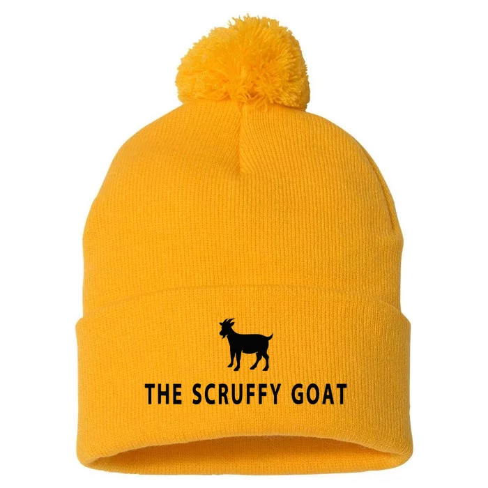 The Scruffy Goat Funny Farm Animal Farmer Pom Pom 12in Knit Beanie