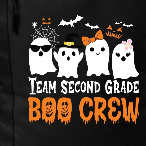 Team Second Grade Boo Crew Cute Ghost Halloween Teacher Kids Daily Commute Backpack