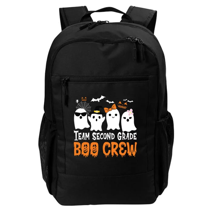 Team Second Grade Boo Crew Cute Ghost Halloween Teacher Kids Daily Commute Backpack