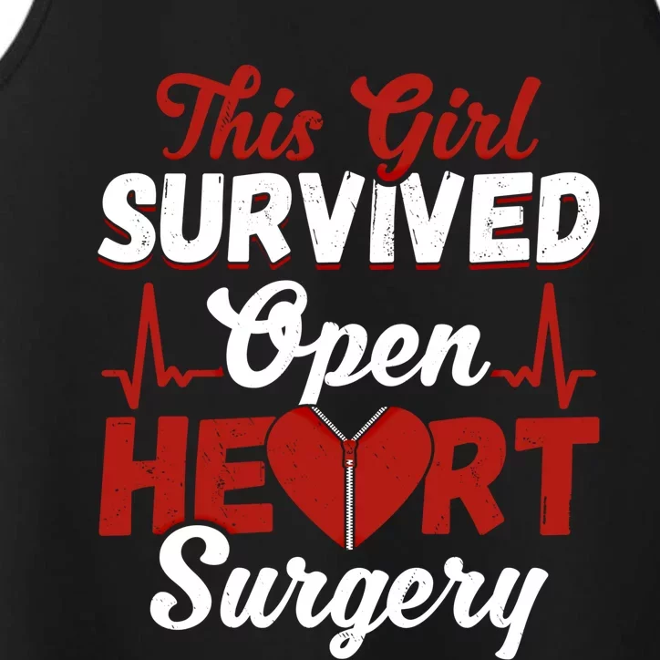 This Survived Gift Survivor Open Heart Surgery Gift Performance Tank