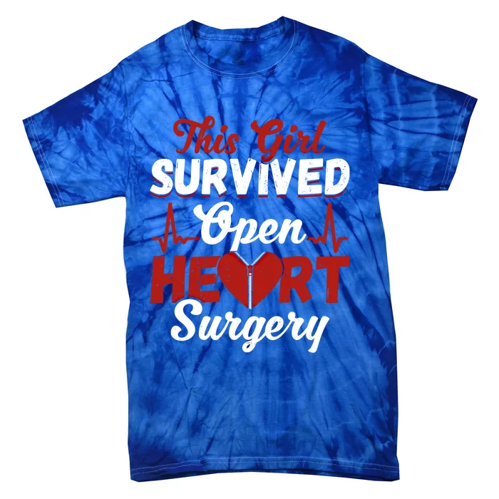 This Survived Gift Survivor Open Heart Surgery Gift Tie-Dye T-Shirt