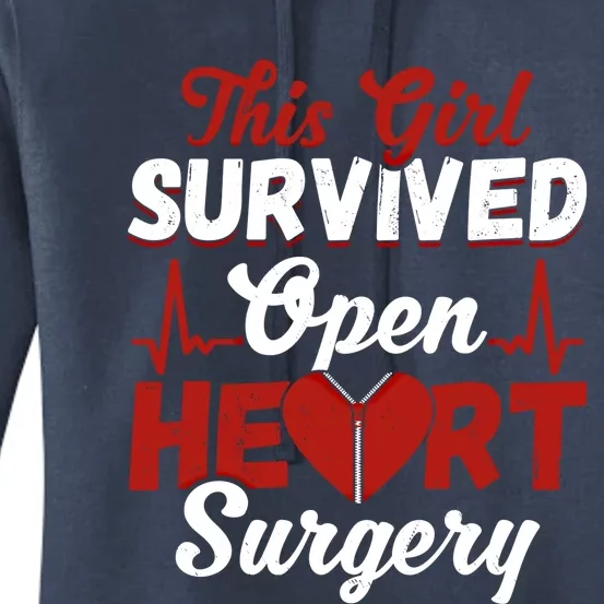 This Survived Gift Survivor Open Heart Surgery Gift Women's Pullover Hoodie