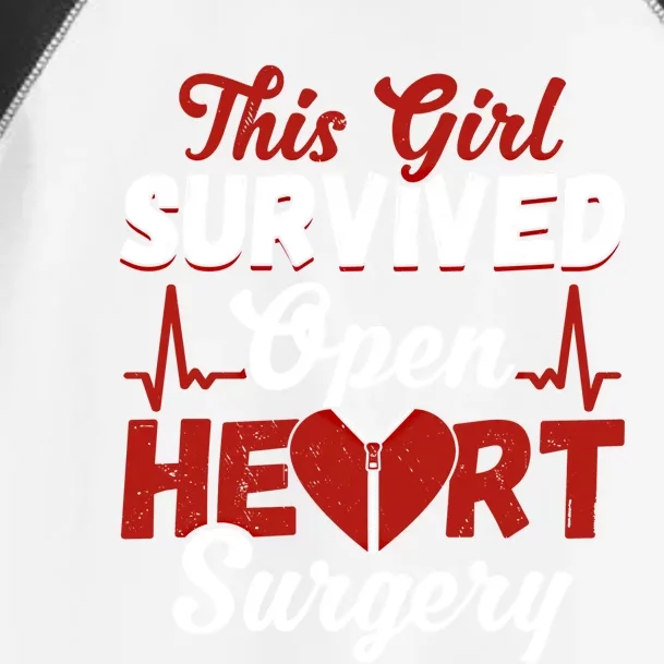 This Survived Gift Survivor Open Heart Surgery Gift Toddler Fine Jersey T-Shirt