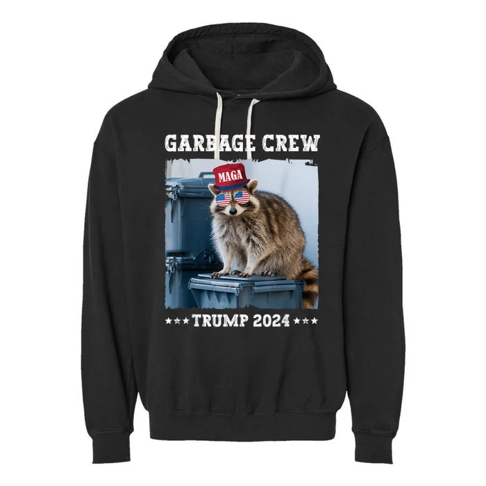 Trump’S Supporters Garbage Joe Biden Republican Garbage Crew Garment-Dyed Fleece Hoodie