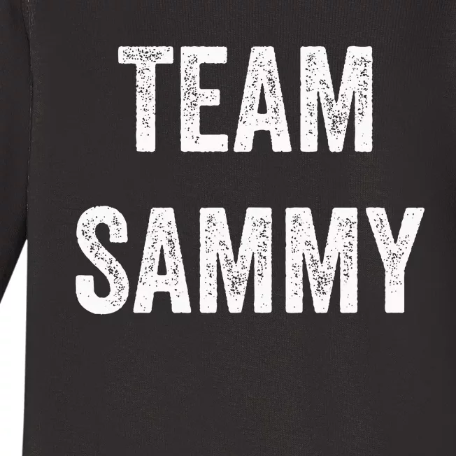 Team Sammy Go Sammy Supporter Cheer Fan Baby Long Sleeve Bodysuit