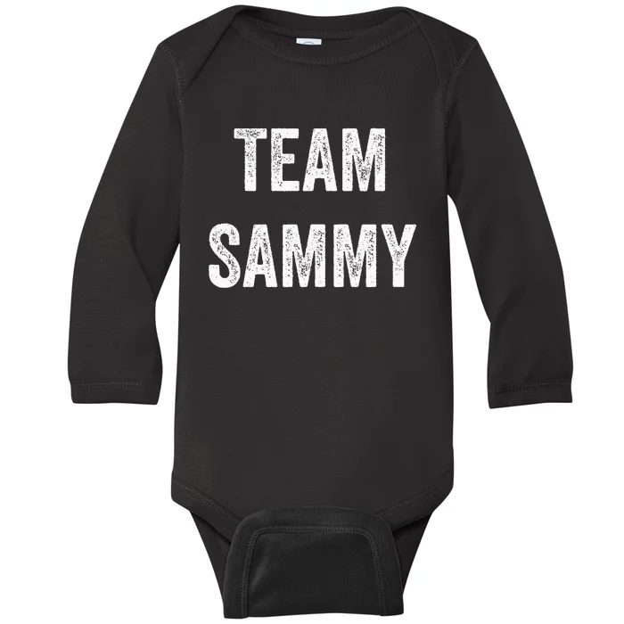 Team Sammy Go Sammy Supporter Cheer Fan Baby Long Sleeve Bodysuit