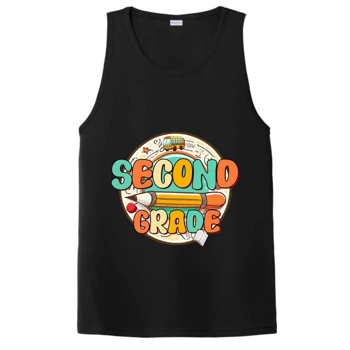 Team Second Grade Teacher Student Back To School 2nd Grade Gift Performance Tank