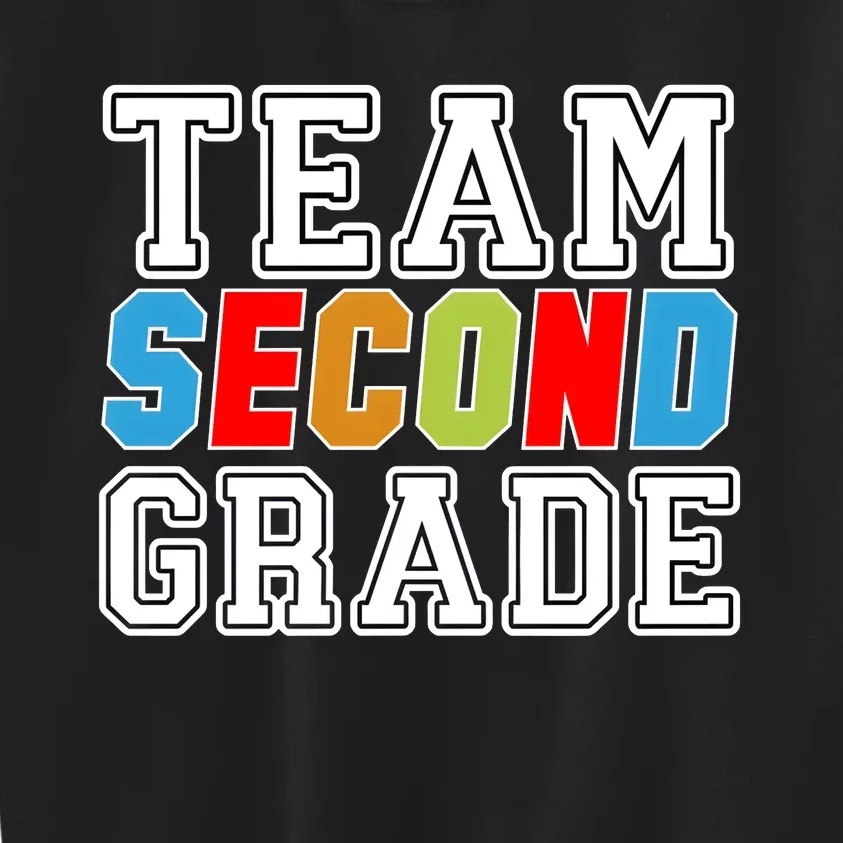 Team Second Grade Kids Sweatshirt