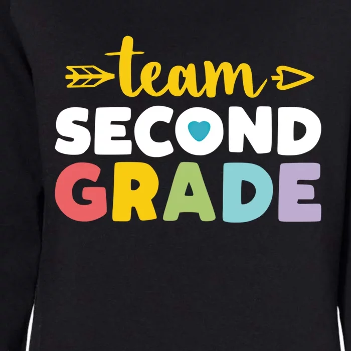 Team Second Grade Cool Gift 2Nd Student Teacher First Day Womens California Wash Sweatshirt