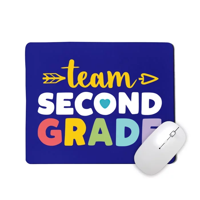 Team Second Grade Cool Gift 2Nd Student Teacher First Day Mousepad