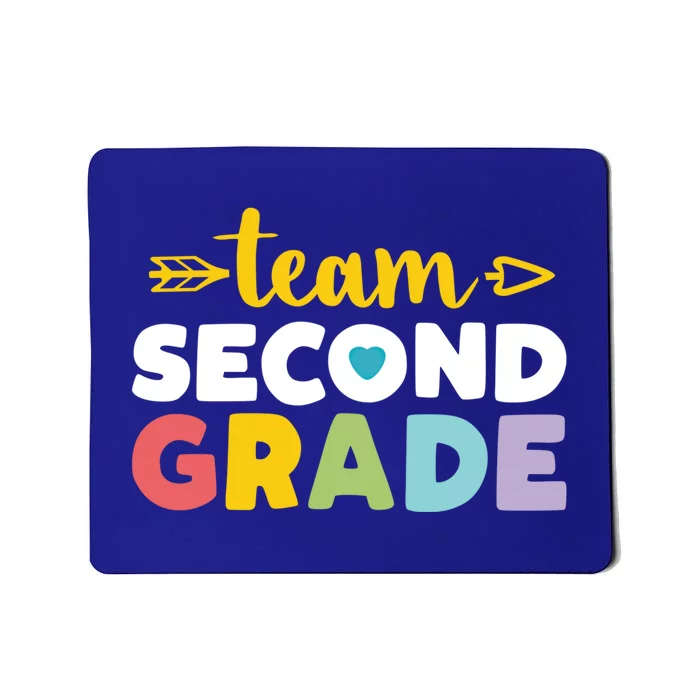 Team Second Grade Cool Gift 2Nd Student Teacher First Day Mousepad