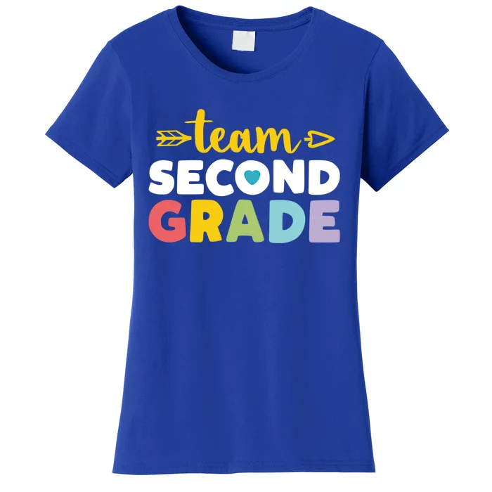 Team Second Grade Cool Gift 2Nd Student Teacher First Day Women's T-Shirt