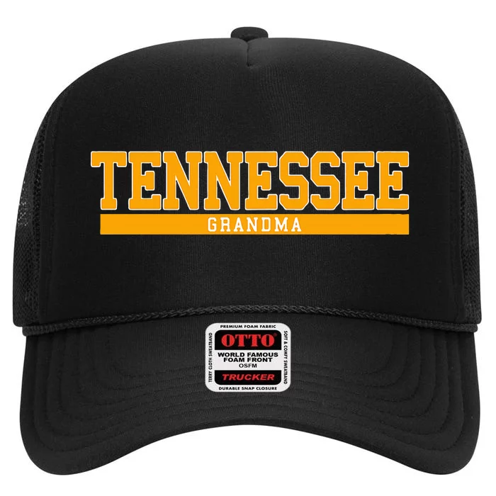 Tennessee State Grandma Sports High Crown Mesh Trucker Hat