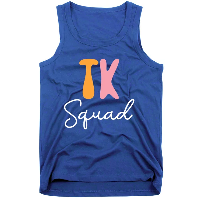 Tk Squad Groovy Vintage First Day Of School Teacher Students Meaningful Gift Tank Top