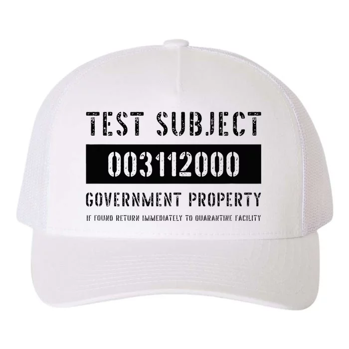 Test Subject Government Property Yupoong Adult 5-Panel Trucker Hat