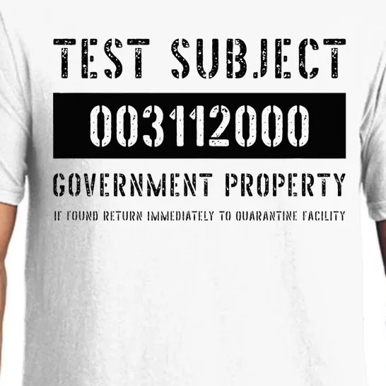 Test Subject Government Property Pajama Set