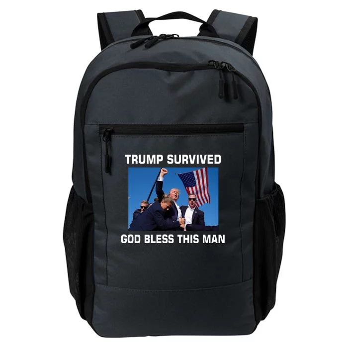 Trump Survived God Bless This Man Gun Shot Pennsylvania Rally Daily Commute Backpack