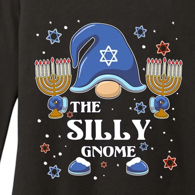 The Silly Gnome Hanukkah Matching Family Pajama Funny Gift Womens CVC Long Sleeve Shirt