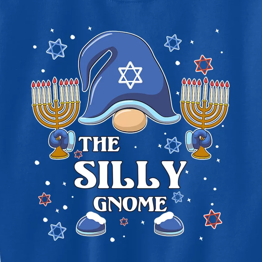 The Silly Gnome Hanukkah Matching Family Pajama Funny Gift Kids Sweatshirt