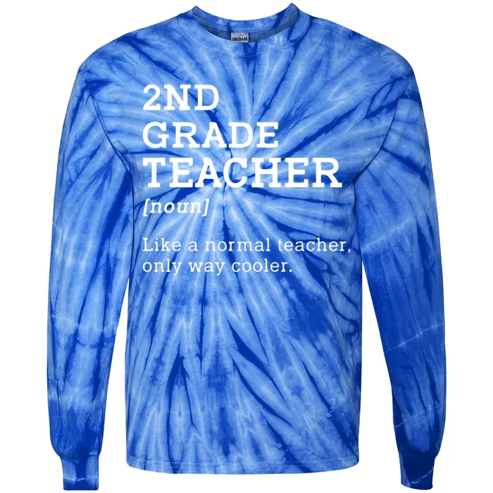 Team Second Grade Back To School 2nd Grade Teacher Student Tie-Dye Long Sleeve Shirt