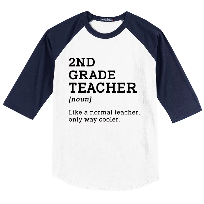 Team Second Grade Back To School 2nd Grade Teacher Student Baseball Sleeve Shirt