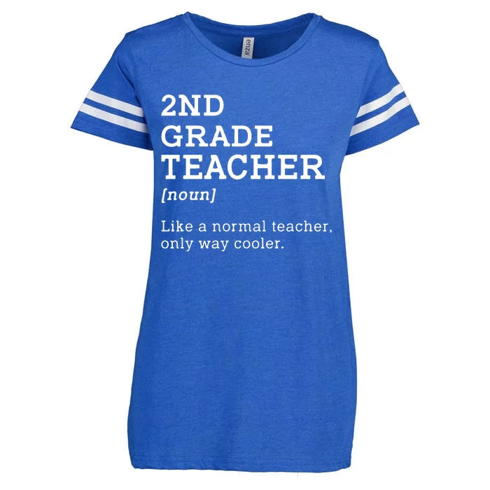 Team Second Grade Back To School 2nd Grade Teacher Student Enza Ladies Jersey Football T-Shirt