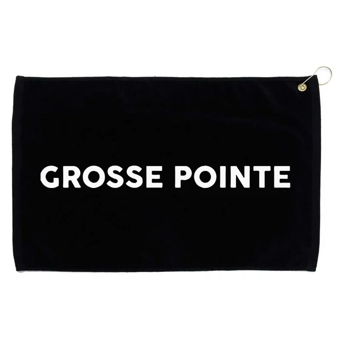 That Says GROSSE POINTE Simple City Grommeted Golf Towel