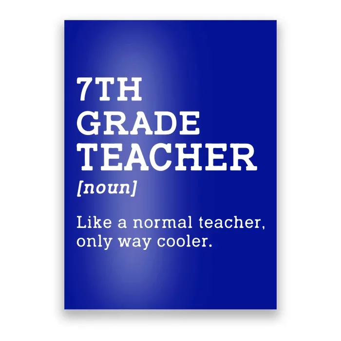 Team Seventh Grade Back To School 7th Grade Teacher Student Poster