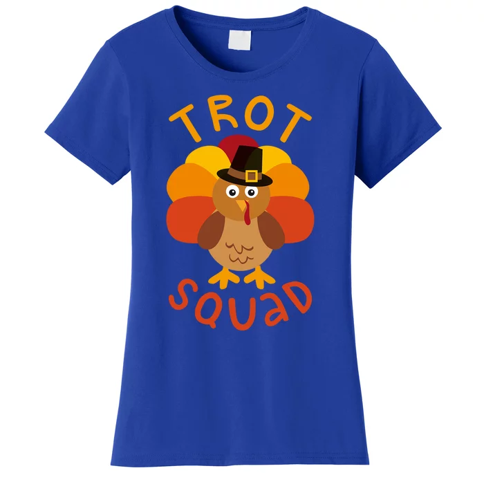 Trot Squad Gift Turkey Pilgrim Costume Gift Women's T-Shirt