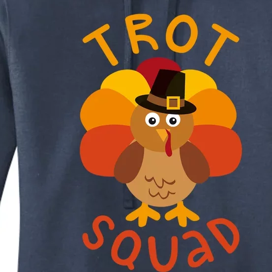 Trot Squad Gift Turkey Pilgrim Costume Gift Women's Pullover Hoodie