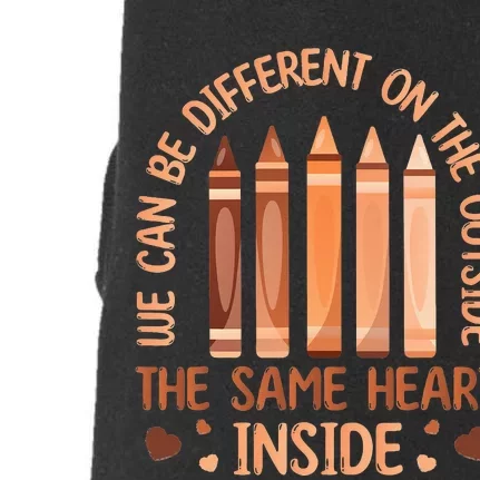 The Same Heart Inside - History Month Black Lives Matter BLM Doggie 3-End Fleece Hoodie