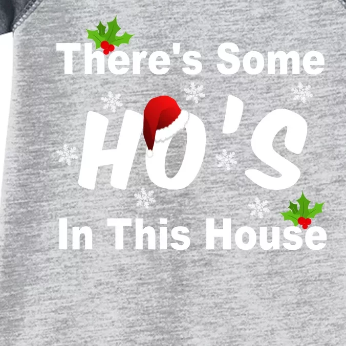 There's Some Ho's In This House Funny Xmas Infant Baby Jersey Bodysuit