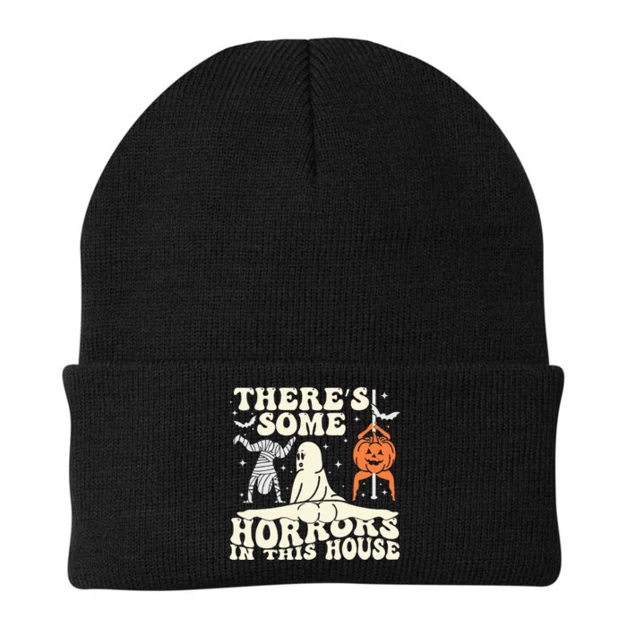 There's Some Horrors In This House Ghost Halloween Knit Cap Winter Beanie