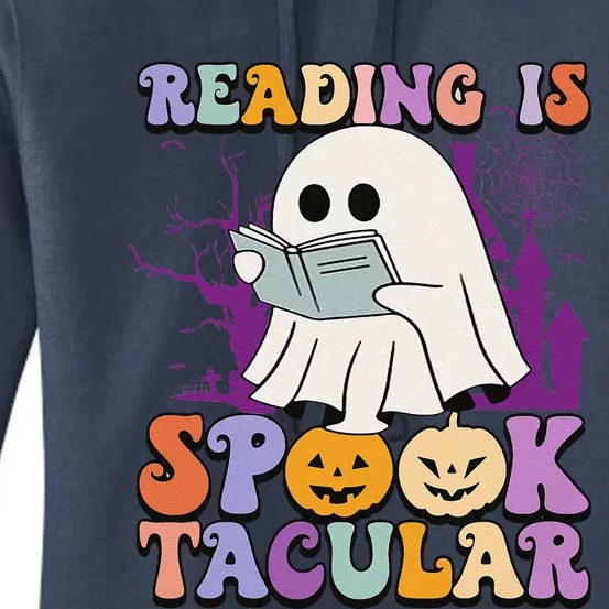 Teachers Students Halloween Reading Is Spook Tacular Women's Pullover Hoodie