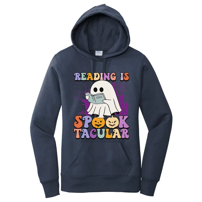 Teachers Students Halloween Reading Is Spook Tacular Women's Pullover Hoodie