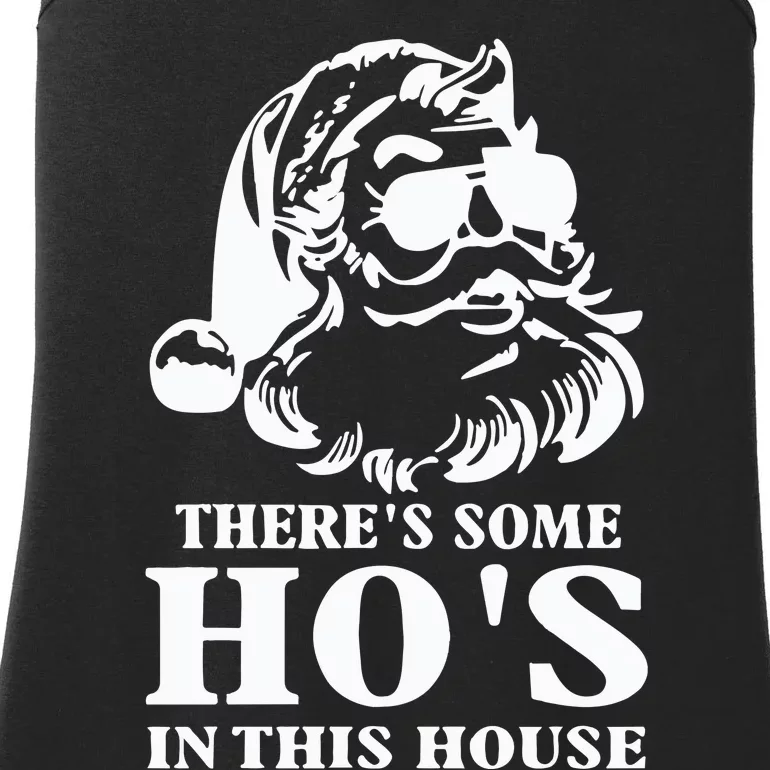 ThereS Some HoS In This House Santa Ladies Essential Tank