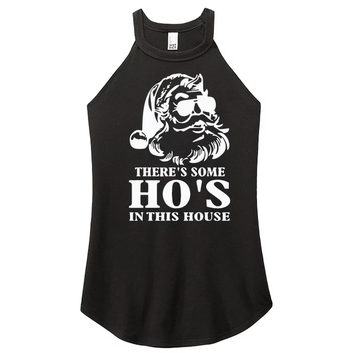 ThereS Some HoS In This House Santa Women’s Perfect Tri Rocker Tank